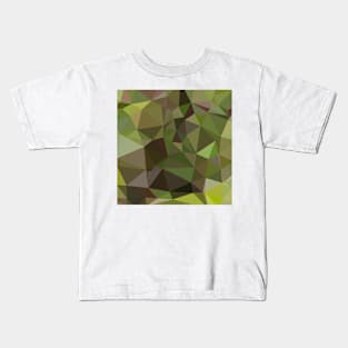 Pistachio Green Abstract Low Polygon Background Kids T-Shirt